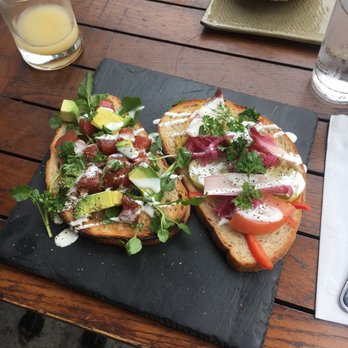 Salt + Charcoal - Tuna and Salmon Avocado Sandwich Brunch. WTF?! - Japanese Near Me - Brooklyn, New York