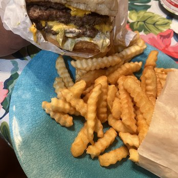 Burger Time - #10. Double Double cheeseburger with extra patty and fries - Fast Food Near Me - Antioch, California