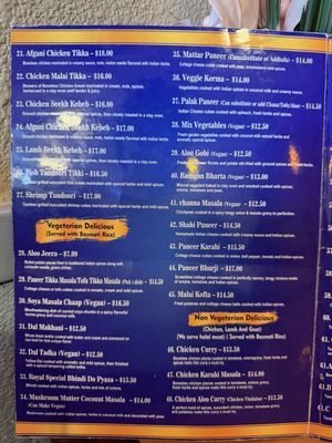 Menu photo 5 Royal India Indian Cuisine Merced, CA Menu photo 5 Royal India Indian Cuisine Merced, CA