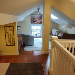 Angela Sitka LMFT - My cozy loft office where I meet with clients.