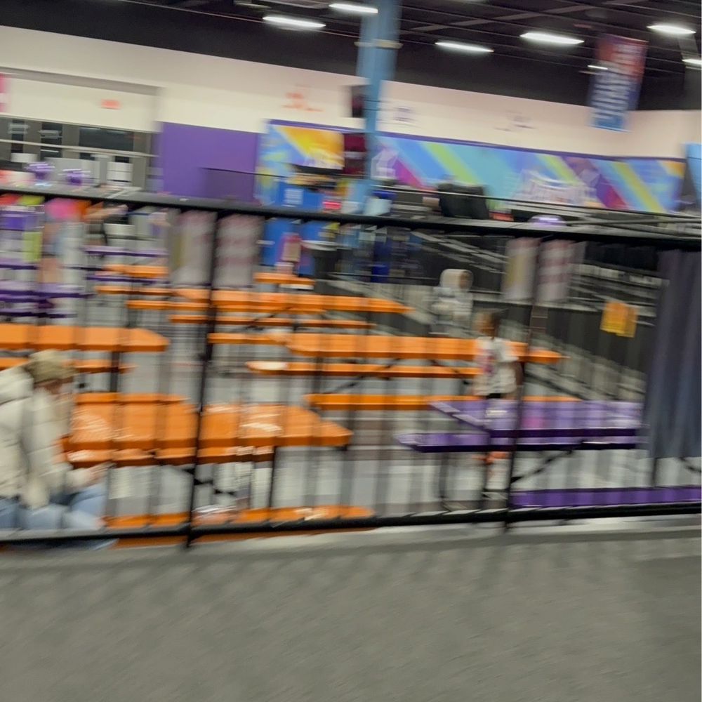 Party W Pizza,dipping dots ice cream. Handicap ramp to wheelchair up& be W friends on massaging recliners or couches to watch the kids jump. Party W Pizza,dipping dots ice cream. Handicap ramp to wheelchair up& be W friends on massaging recliners or couches to watch the kids jump.