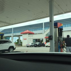 Sunoco - There is a Dunkin Donuts attached to the convenience store.