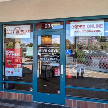 Five Guys - outside - Fast Food Near Me - Redwood City, California Five Guys - outside - Fast Food Near Me - Redwood City, California