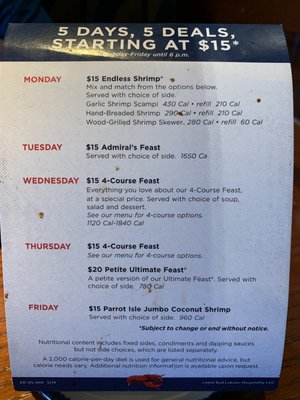 Menu photo 2 Red Lobster Christiansburg, VA Menu photo 2 Red Lobster Christiansburg, VA