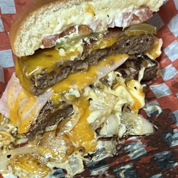 The Roadhouse - Double wolf burger - Cafes Near Me - Arras, British Columbia The Roadhouse - Double wolf burger - Cafes Near Me - Arras, British Columbia