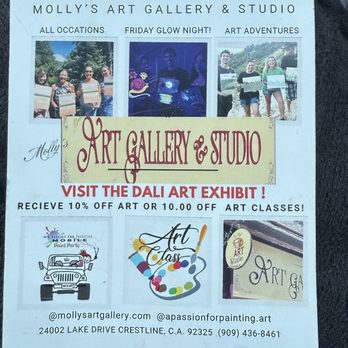 Mollys Art Gallery and Studio - Art Classes Near Me - Lake Arrowhead, California