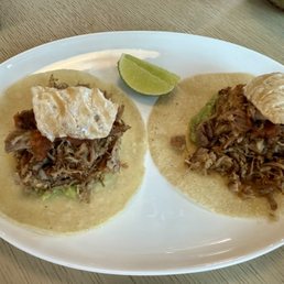Carnitas Tacos (served with rice and beans not pictured) Carnitas Tacos (served with rice and beans not pictured)