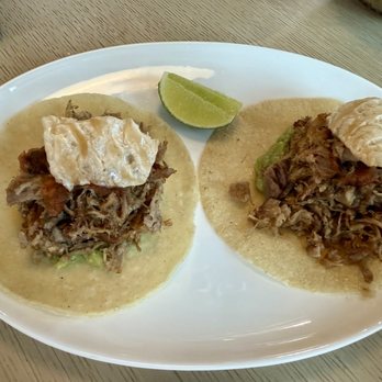 Barra Vieja - Carnitas Tacos (served with rice and beans not pictured) - Seafood Near Me - Doral, Florida Barra Vieja - Carnitas Tacos (served with rice and beans not pictured) - Seafood Near Me - Doral, Florida