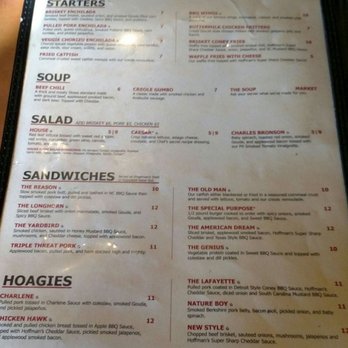 Slows Bar BQ - Left side of an older menu - Barbeque Near Me - Detroit, Michigan Slows Bar BQ - Left side of an older menu - Barbeque Near Me - Detroit, Michigan