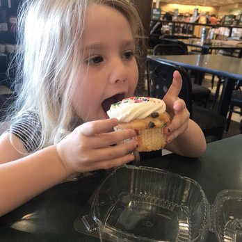 Barnes & Noble Cafe - a little girl eating a cupcake - Cafes Near Me - Portage, Michigan