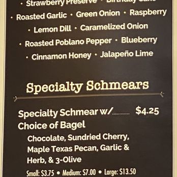 Boss Bagel - Cream cheese flavors - Coffee & Tea Near Me - San Antonio, Texas