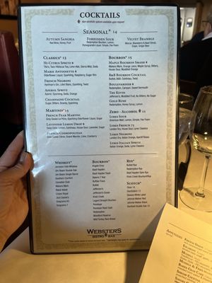 Menu photo 4 Webster's Bistro & Bar North Tonawanda, NY Menu photo 4 Webster's Bistro & Bar North Tonawanda, NY