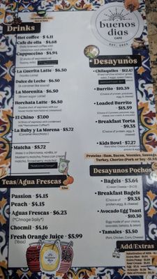 Menu photo 7 Buenos Dias Cafe Riverside, CA