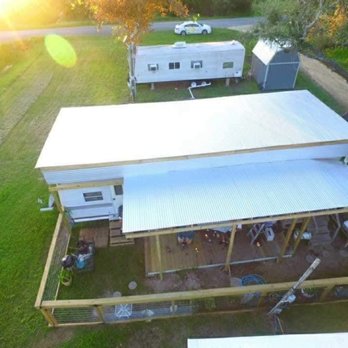 LoneStar - RV cover with deck and patio cover - Decks & Railing Near Me - Rockport, Texas