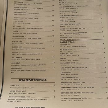 AV - Menu - Bars Near Me - Scranton, Pennsylvania