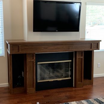 Wicked Woodcraft - Beautiful new mantle. Now we need to get new fireplace doors and it'll be complete. - Cabinetry Near Me - Murrieta, California