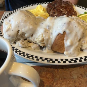 Black Bear Diner Sequim - Sausage patty, rags, biscuits with sausage gravy. - American Near Me - Sequim, Washington Black Bear Diner Sequim - Sausage patty, rags, biscuits with sausage gravy. - American Near Me - Sequim, Washington
