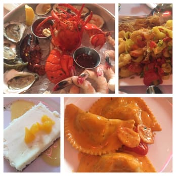 Hemenway's Restaurant - Shellfish platter, fried calamari, ricotta cheesecake, & lobster ravioli. - Seafood Near Me - Providence, Rhode Island