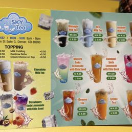 Drink menu