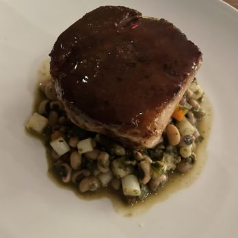 Persimmon - Pork shoulder over black eyed peas - New American Near Me - Providence, Rhode Island