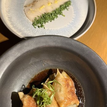 Azabu - Wagyu Gyoza and scallops - Sushi Bars Near Me - Miami Beach, Florida Azabu - Wagyu Gyoza and scallops - Sushi Bars Near Me - Miami Beach, Florida