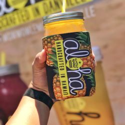 Alamo Farmer's Market - Wow Wow Lemonade stand at the Alamo Farmer's Market! 32 oz. Strawberry Mango with the cozy....soo good!