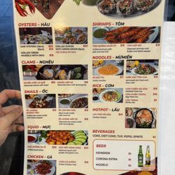 Truc Anh Restaurant - Menu as of 12/28/2023