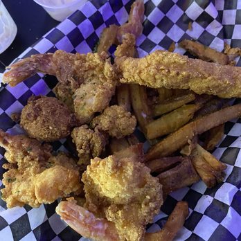 Sammy G's District 70 - I already ate half in this picture. Fish or Shrimp Fry Basket - Bars Near Me - El Lago, Texas Sammy G's District 70 - I already ate half in this picture. Fish or Shrimp Fry Basket - Bars Near Me - El Lago, Texas