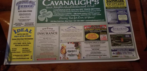 Menu photo 2 Cavanaugh's Blue Point, NY