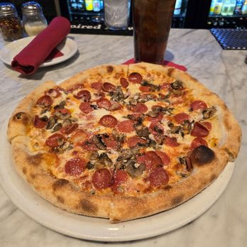 Pizza Rock - Pepperoni and mushroom pizza. - Pizza Near Me - Henderson, Nevada