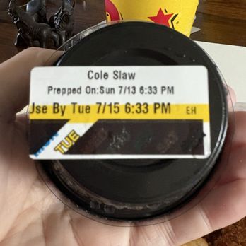 Bojangles - Use by????? And this is 07/16/2025, it's just about frozen - Fast Food Near Me - Boiling Springs, South Carolina