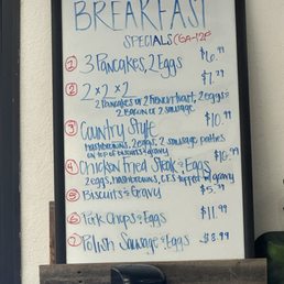 Breakfast specials