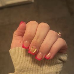 5 Star Day Spa and Nails - Full Gel Set + French + 2x charms