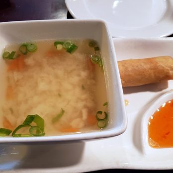Thai Erawan - Lunchean Rice Soup and Egg Roll - Thai Near Me - Ormond Beach, Florida