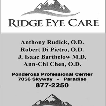 Ridge Eye Institute - Optometrists Near Me - Paradise, California Ridge Eye Institute - Optometrists Near Me - Paradise, California