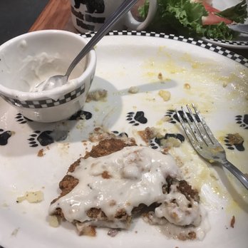 Black Bear Diner - 1st time ever leaving ChicFried Steak on my plate; about half portion. I tried to eat it but each bite made me angry & bitter. Dry & burnt. - Diners Near Me - Colma, California