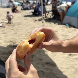 Raspberry donut