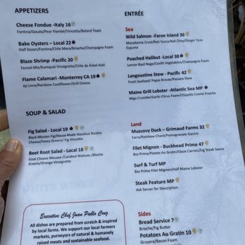Fig 313 - Foooood menu - New American Near Me - San Clemente, California
