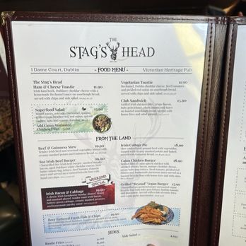 The Stag's Head - Menu - Irish Pub Near Me - Dublin, D The Stag's Head - Menu - Irish Pub Near Me - Dublin, D
