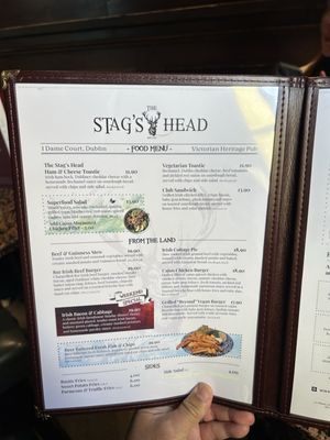 Menu photo 3 The Stag's Head Dublin, D Menu photo 3 The Stag's Head Dublin, D