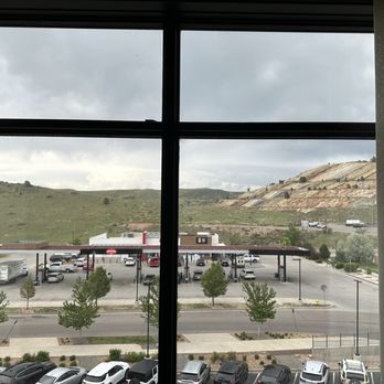 Origin Hotel Red Rocks - View from bedroom - Hotels Near Me - Golden, Colorado Origin Hotel Red Rocks - View from bedroom - Hotels Near Me - Golden, Colorado