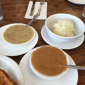 Hungry Fox - Mashed potatoes with two types of gravy - Breakfast & Brunch Near Me - North Hollywood, California