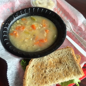 Lucchesi's Ravioli & Pasta Company - Turkey Provolone sandwich with Chicken & Rice soup - Pasta Shops Near Me - Memphis, Tennessee