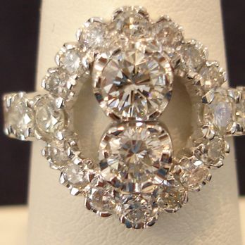 Mac Pherson's Diamonds Design And Custom Repairs - 2 Diamond Halo Ring Finished Piece 3 of 3 - Jewelry Near Me - Concord, North Carolina