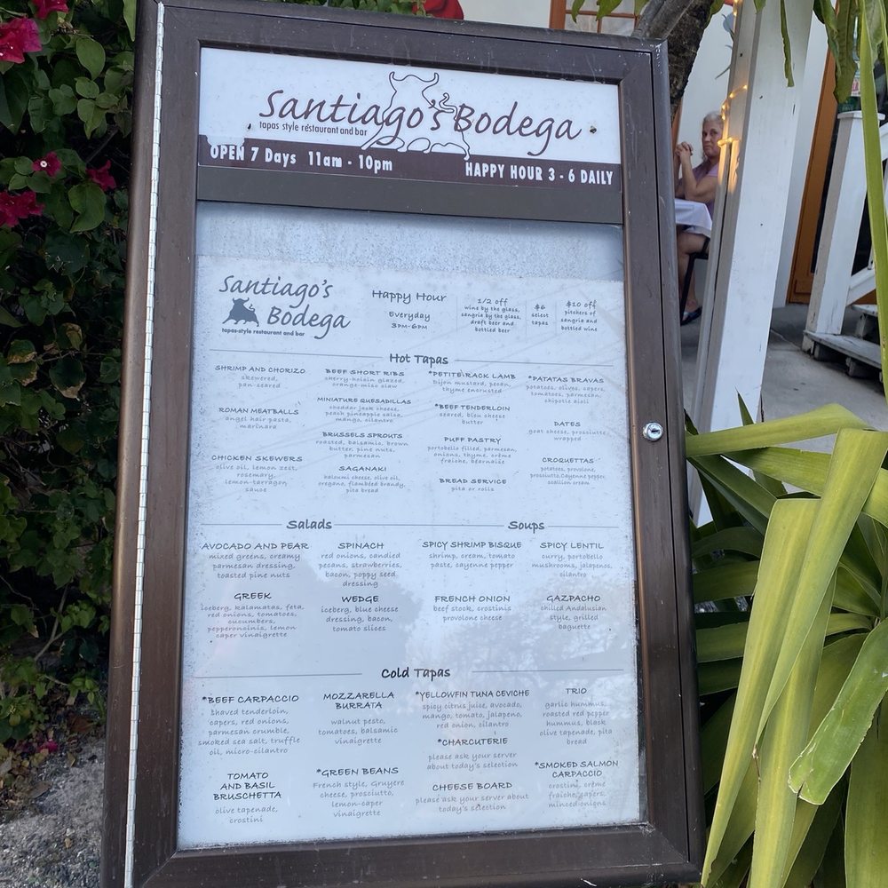 Entrance and posted menu Entrance and posted menu