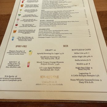 Cindy's Rooftop - Menu - New American Near Me - Chicago, Illinois