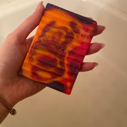 the floral smelling Purple Haze soap i was given! (that you can see i use everyday )