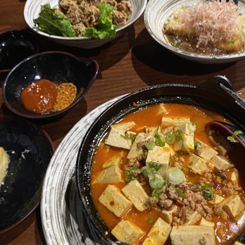 Yama Sushi - Photo of Mapo Tofu, Agedashi Tofu and Chicken Kara-age - Japanese Near Me - Dallas, Texas Yama Sushi - Photo of Mapo Tofu, Agedashi Tofu and Chicken Kara-age - Japanese Near Me - Dallas, Texas