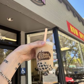 Boba Tavern - Earl Grey Milk Tea with Boba - Bubble Tea Near Me - Novato, California Boba Tavern - Earl Grey Milk Tea with Boba - Bubble Tea Near Me - Novato, California
