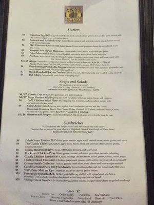 Menu photo 8 1841 Cafe Lenoir, NC